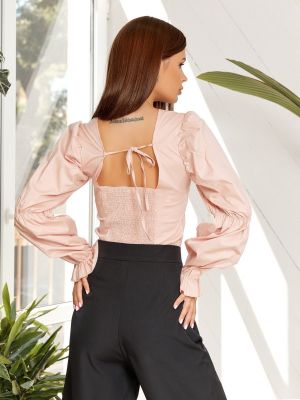 Розовая блузка с длинным рукавом Issa Plus