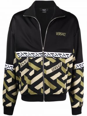 Trykt sweatshirt Versace svart