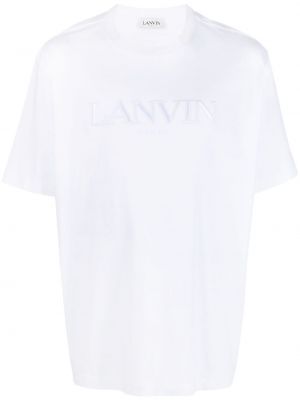 Pamut póló Lanvin fehér