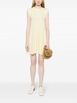 Dzianinowa sukienka z kaszmiru Lisa Yang żółta
