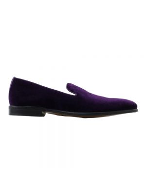 Aksamitne loafers Dolce And Gabbana fioletowe