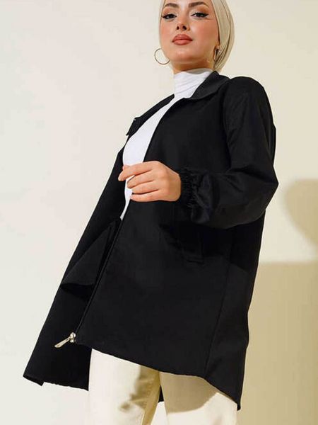 Krátký kabát s kapsami Bigdart černý