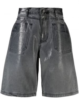 Shorts di jeans 44 Label Group grigio