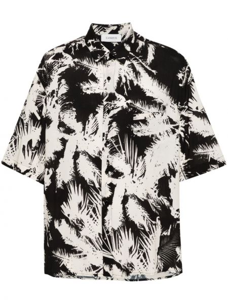 Košeľa s potlačou s abstraktným vzorom Laneus