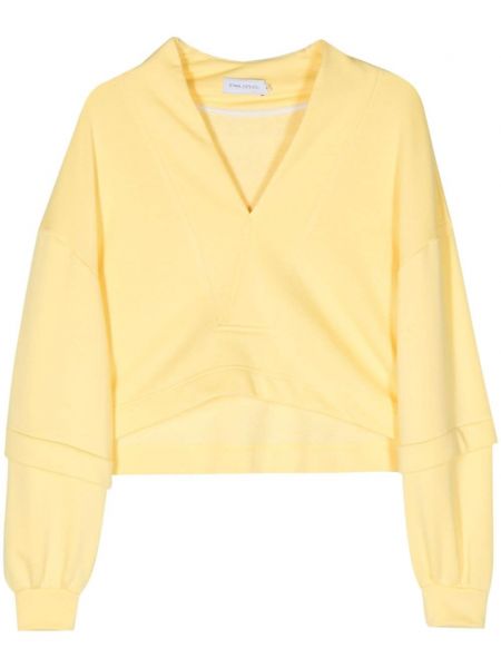Sweatshirt mit v-ausschnitt Ioana Ciolacu gelb