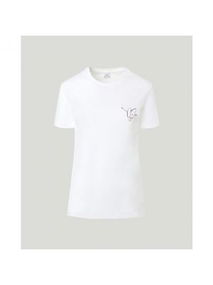 Camiseta de algodón Ps Paul Smith blanco