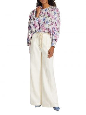 Блузка в цветочек с принтом с длинным рукавом Cami Nyc