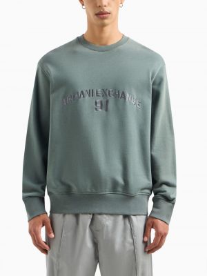 Sweatshirt mit stickerei aus baumwoll Armani Exchange