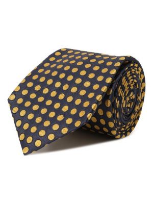 Шелковый галстук Sartorio желтый
