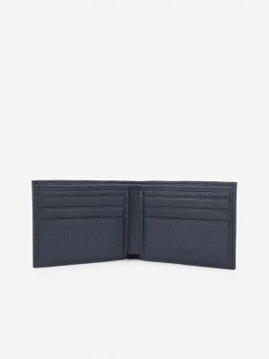 Kožená peněženka Boss modrá