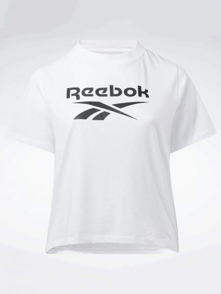 Koszulka z nadrukiem Reebok biała