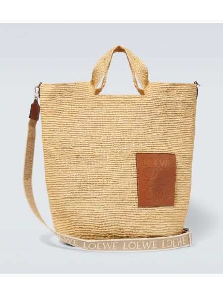Nákupná taška Loewe béžová