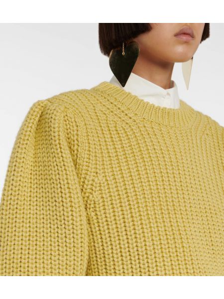 Jersey de lana de tela jersey Marant Etoile amarillo