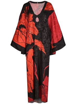 Μίντι φόρεμα με σχέδιο ζακάρ Johanna Ortiz μαύρο