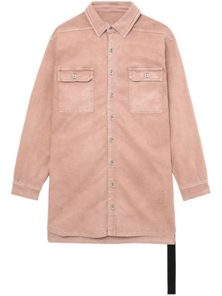 Džinsa krekls Rick Owens Drkshdw rozā