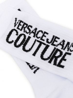 Chaussettes à imprimé Versace Jeans Couture blanc