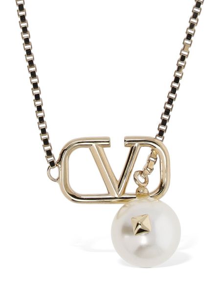 Prívesok s perlami Valentino Garavani zlatá