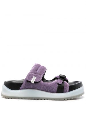 Sandale din piele de căprioară chunky Premiata violet