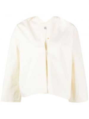 Блуза с v-образно деколте Toteme бяло