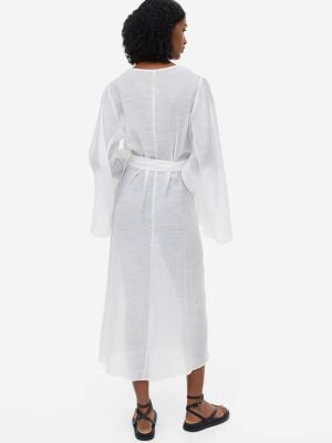 Длинное платье H&m белое