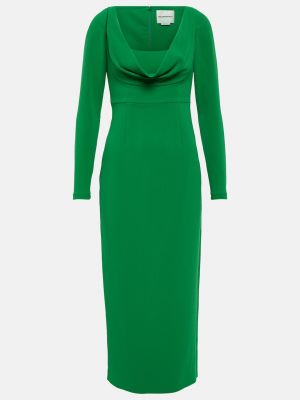 Платье миди Roland Mouret зеленое
