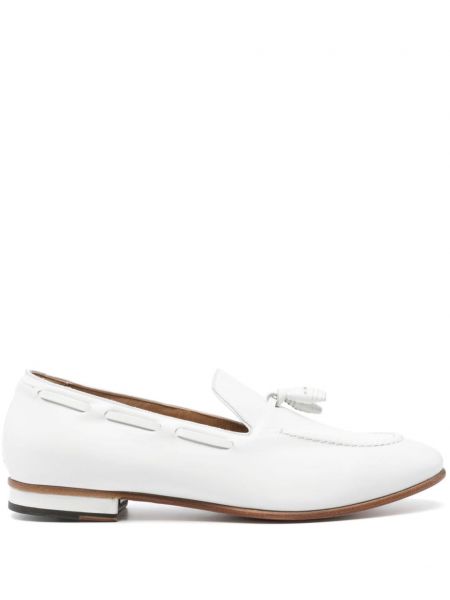 Pantofi loafer din piele Francesco Russo alb