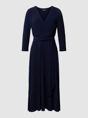 Sukienka midi Lauren Ralph Lauren niebieski