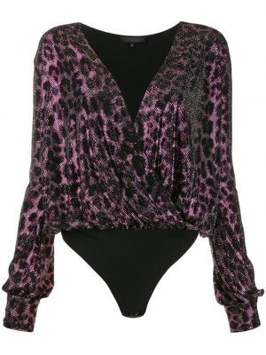 Bluza s cekini z leopardjim vzorcem Philipp Plein roza