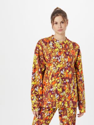 Пуловер на цветя с качулка с принт Adidas By Stella Mccartney