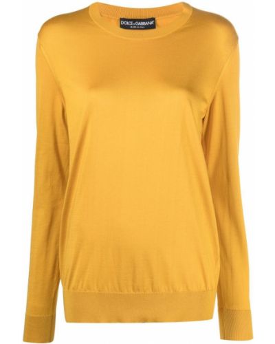 Jersey de punto de tela jersey Dolce & Gabbana amarillo