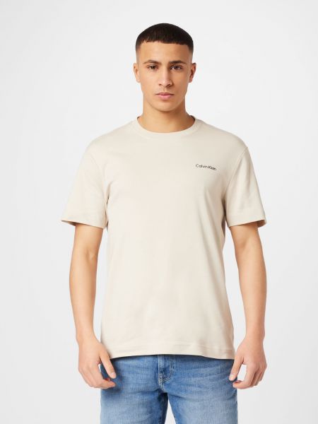 Priliehavé tričko Calvin Klein béžová