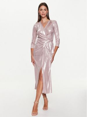 Κοκτέιλ φόρεμα Rinascimento ροζ
