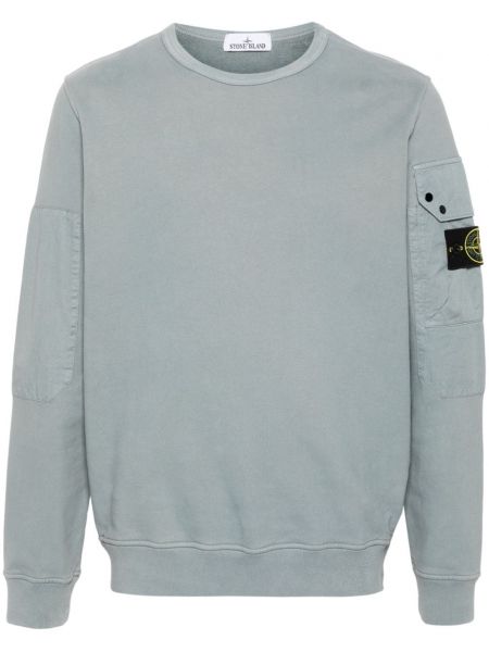 Puuvilla collegepaita Stone Island sininen