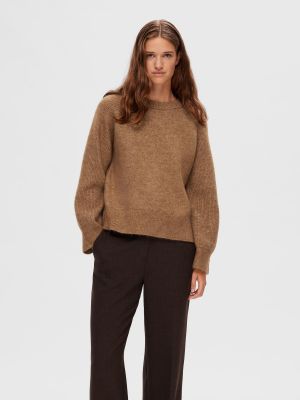 Pullover Selected Femme marrone