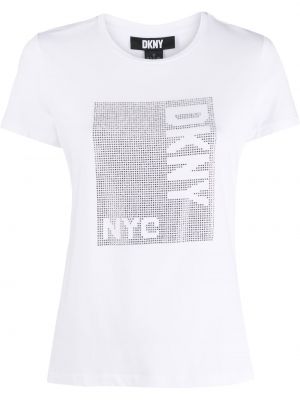 Trykt t-skjorte Dkny hvit