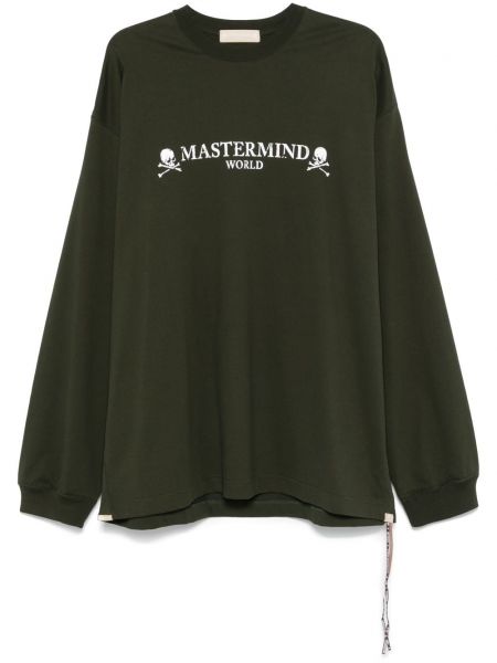 Langærmet t-shirt med lange ærmer Mastermind Japan grøn