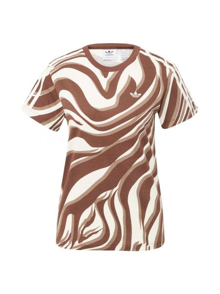 Tričko s potlačou so zvieracím vzorom s abstraktným vzorom Adidas Originals
