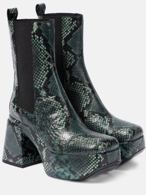 Kožené chelsea boots s potiskem s hadím vzorem Dorothee Schumacher