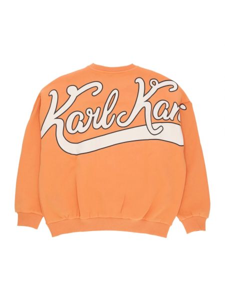 Sweatshirt mit rundhalsausschnitt Karl Kani orange