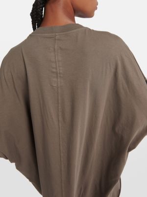 Jersey t-shirt aus baumwoll Rick Owens beige
