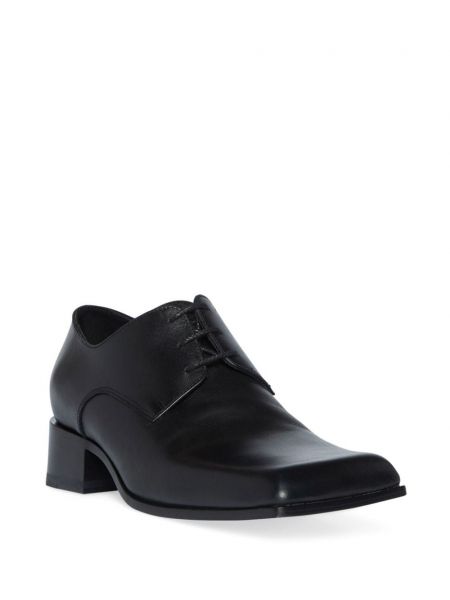 Verslo stiliaus iš natūralios odos derby batai Balenciaga juoda