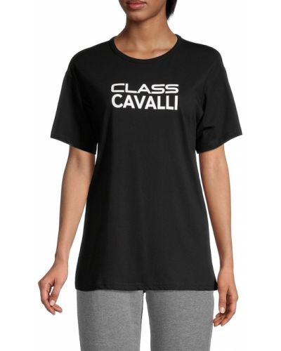 Tričko Cavalli Class, černá
