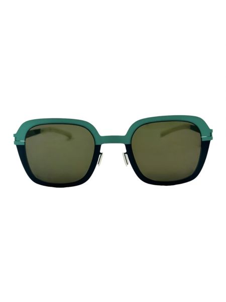 Okulary przeciwsłoneczne gradientowe oversize retro Mykita zielone