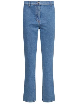 Skinny fit džínsy s vysokým pásom Magda Butrym modrá