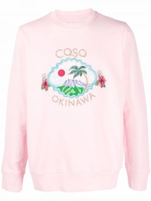 Siuvinėtas džemperis Casablanca rožinė