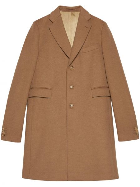 Cappotto di lana Gucci marrone