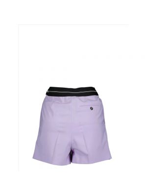 Pantalones cortos de lana Msgm violeta