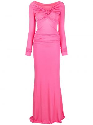 Drapované večerní šaty Blumarine růžové