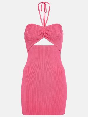 Mini vestido de tela jersey Simkhai rosa