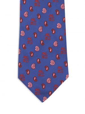 Hedvábná kravata s potiskem s paisley potiskem Etro